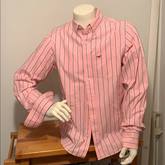 Hollister Mens Dress Shirt 